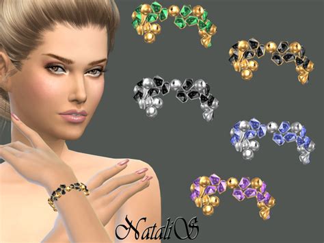 Crystals And Beads Bracelet By Natalis At Tsr Sims 4 Updates