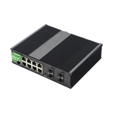 China 8 Port 1000m L2l3 Managed Industrial Ethernet Switch With 4 10g