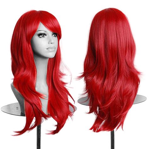 Women Lady Long Hair Wig Curly Wavy Synthetic Anime Cosplay Party Full Wigs Cm EBay