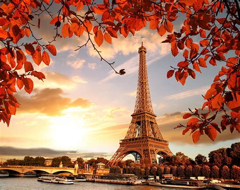 秋のエッフェル塔フランスパリの秋 Hdデスクトップの壁紙 Wallpaperbetter