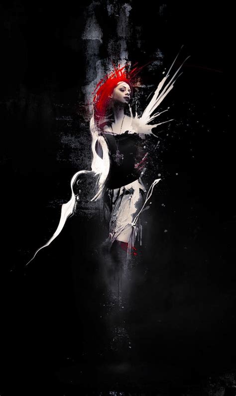 Create Abstract Dark Photo Manipulation With Splatter Brushes In