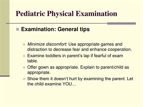 Ppt History And Physical In The Pediatric Patient Powerpoint