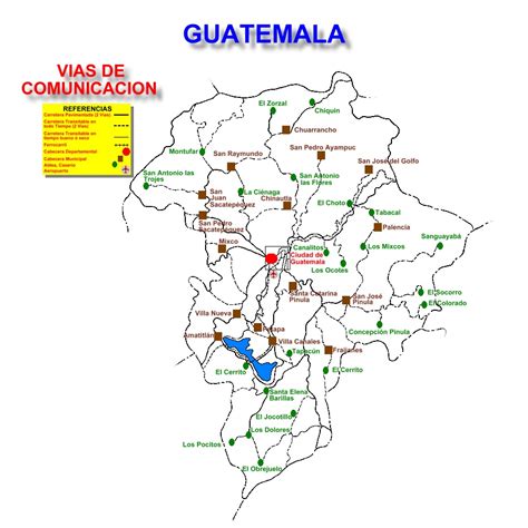 Mapa Del Departamento De Guatemala Y Sus Municipios Kulturaupice
