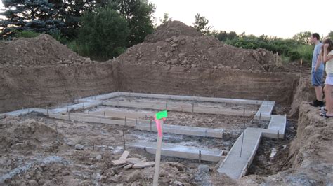 Footings The Beginning Of A Basement