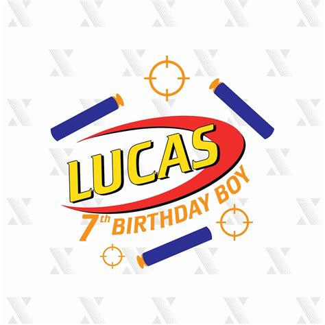 Birthday Nerf SVG DXF PNG Included Files For Cricut Etsy