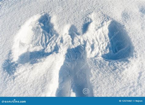 Snowy Angel Background Stock Image Image Of Copy Wings 12574461