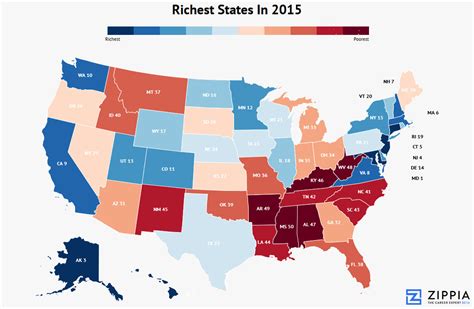 These Are The 10 Richest States In America Zippia