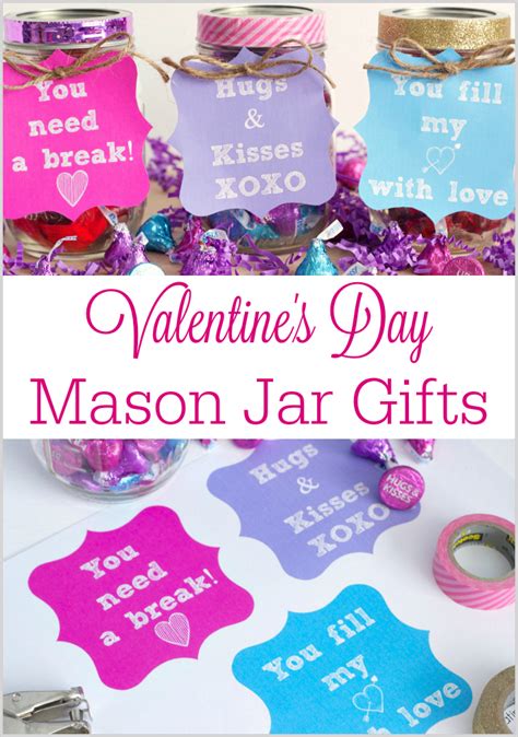 Valentine's day is just around the corner, and it's a great idea to show your love of friends and family with some diy mason jar gifts. Valentine's Day Mason Jar Gifts