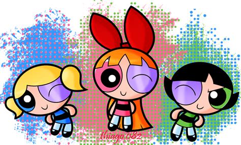 The Powerpuffs Colored By Thiago082 On Deviantart Powerpuff Girls Anime Powerpuff Girls