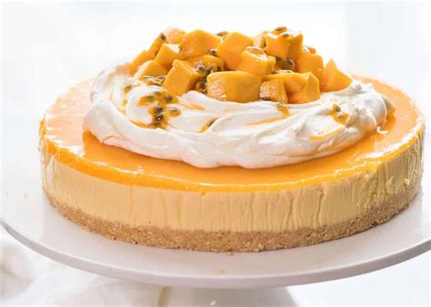 As i mentioned in my original post, this is my take on an indian dessert called bhapa doi. No Bake Mango Cheesecake | RecipeTin Eats