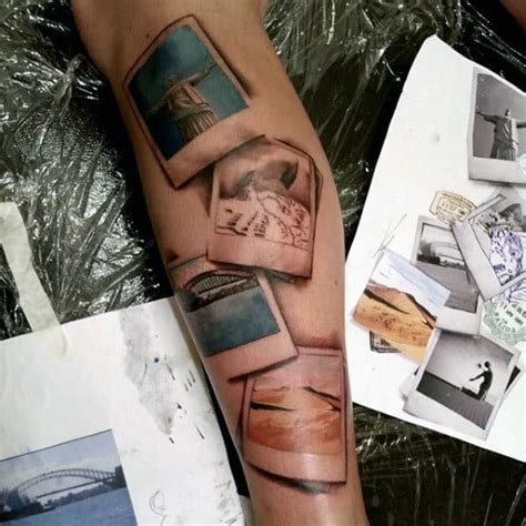 Not all tattoos have to be bright, bold colourful designs covering lots of skin. 75 Travel Tattoos For Men - Adventure Design Ideas