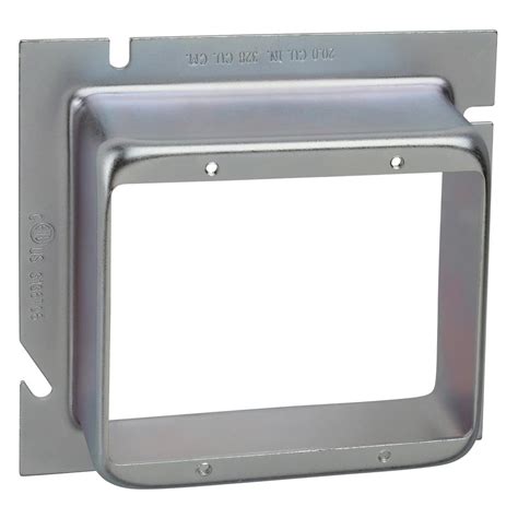 This product is a metal extension for an outdoor box. 2-Gang Steel Box Extension Ring 1-1/2 in. Raise (10 per ...