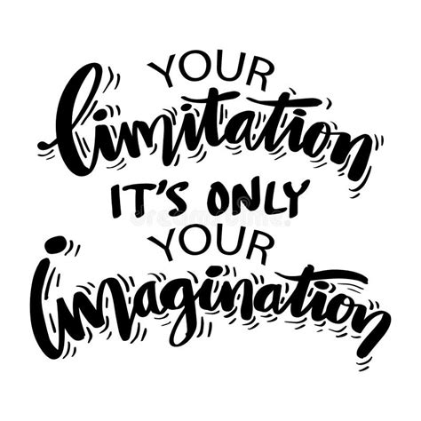 Motivational Words About Imagination With Abstract Wave Pattern Illustrations In Shades Of Black