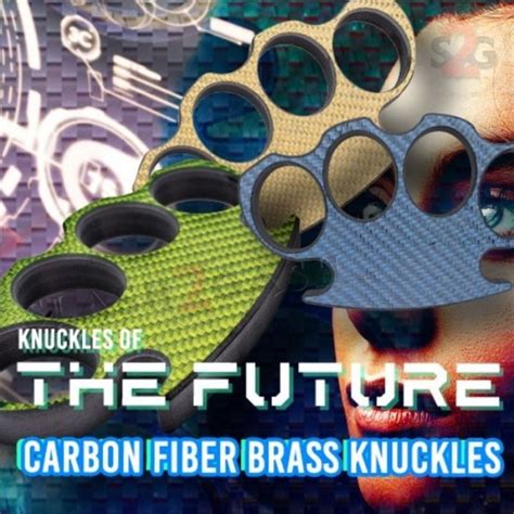 Carbon Fiber Knuckles Lightweight Puncher Legal Duster Asst Colors
