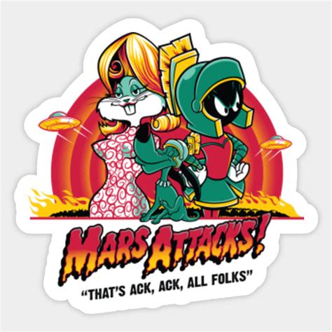 Mars Attacks Mars Attacks Sticker Teepublic