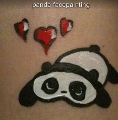 Face Painting Panda Panda Face Painting Face Painting Hippie Face Paint