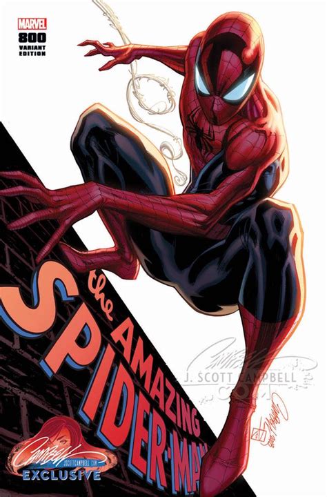 Amazing Spider Man 800 J Scott Campbell Exclusive Covers Spider