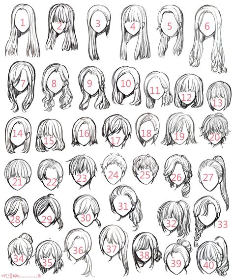 Drawing Hair Tutorial Girl Hair Drawing Art Reference Poses
