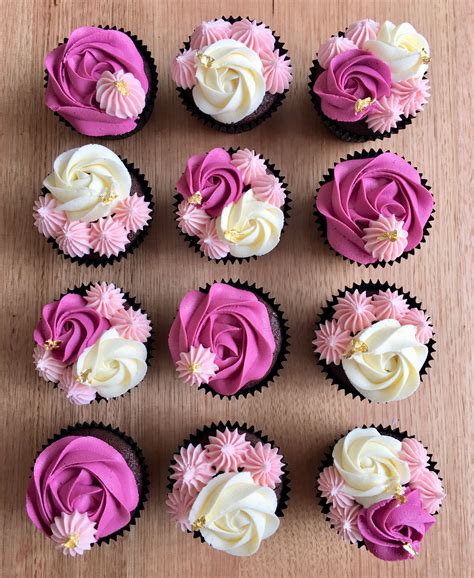 Pink Pink Pink And A Touch Of Gold 🤗🤩 Chocolate Cupcakes Cupcake