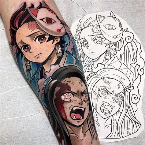 As Melhores Tatuagens De Demon Slayer Kimetsu No Yaiba Em 2020