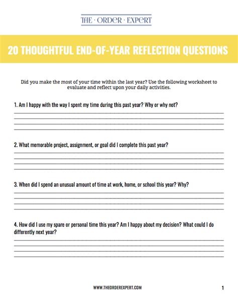 20 Thoughtful End Of Year Reflection Questions To Ask Yourself The