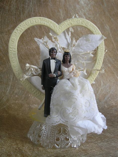 Vintage 1950s Wedding Cake Topper African American Male And Etsy