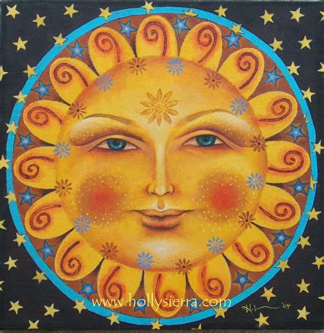 Sun Art Artwork Painting Of Sun Sun Moon Stars Sun And Stars