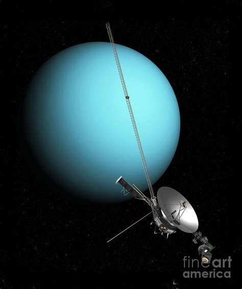 Voyager 2 And Uranus Artwork Photograph By Carlos Clarivan Pixels