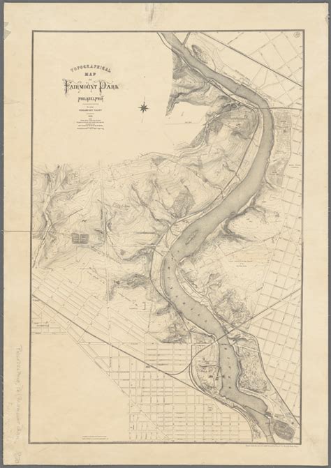 Topographical Map Of Fairmount Park Philadelphia Nypl Digital
