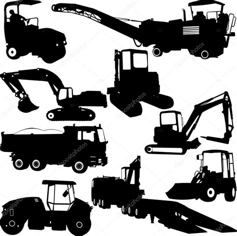 Construction Machines Collection Stock Vector Image By ©bojanovic 60459831