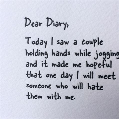 Jogging Letterpress Card Dear Diary Quotes Pretty Quotes Deep