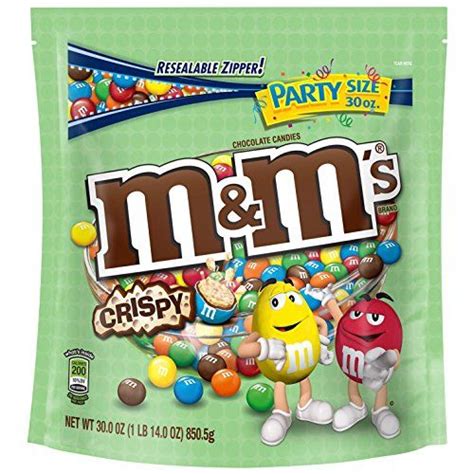 M And Ms Crispy Party Size Candy Bag