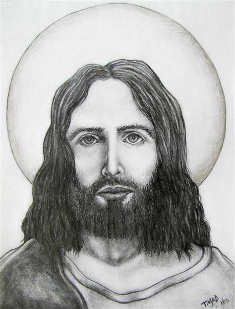 Jesus Christ Drawing By Michael Tmad Finney Fine Art America