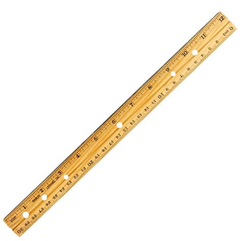 12 Inch Wooden Ruler Stationery And Toy World