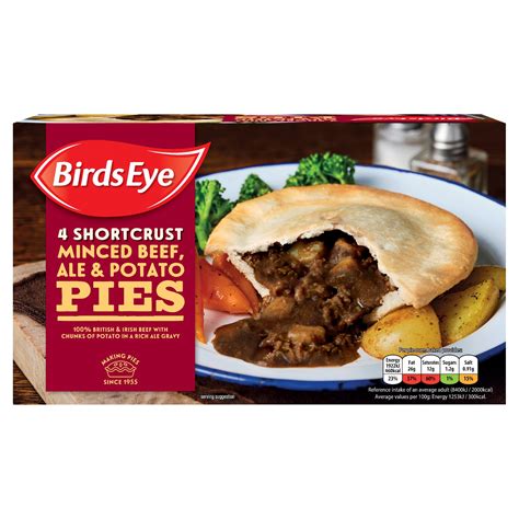 Birds Eye Shortcrust Minced Beef Ale Potato Pies G Pies Puddings Iceland Foods