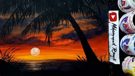 See more ideas about lakaran, lukisan fesyen, muka. Cara melukis pohon kelapa dan sunset di pantai - YouTube