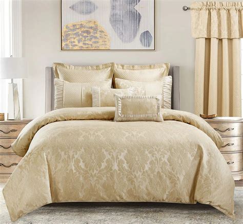 Buy Sheetsnthings Jacquard California King Size Comforter Set 12pc Bed