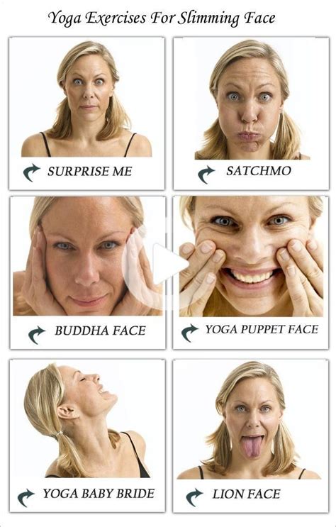 12 Yoga Exercises For Slimming Your Face In 2020 Face Yoga Face Yoga