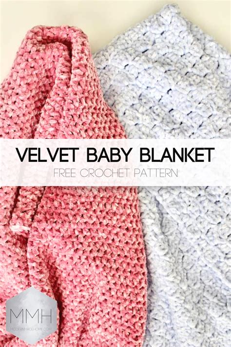Free Crochet Pattern Velvet Baby Blanket Crochet Baby Blanket Free