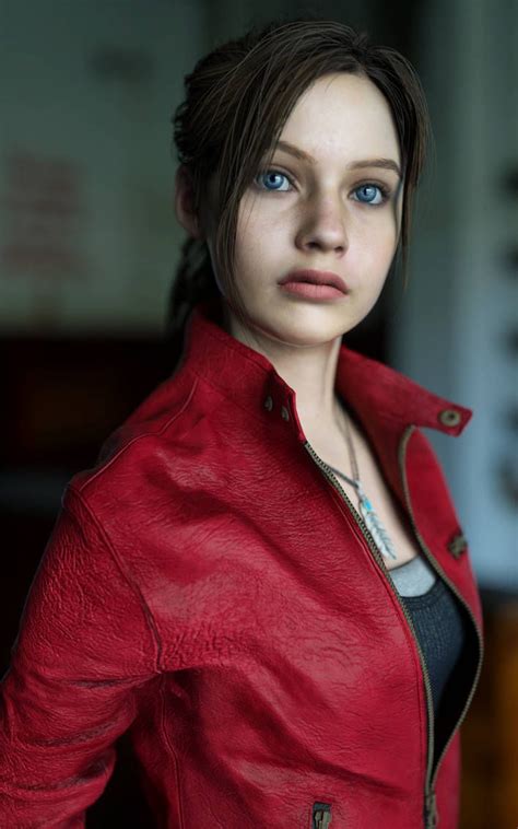 Claire Redfield Re2 Close Up Photorealistic Render By Guhzcoituz On Deviantart Resident Evil