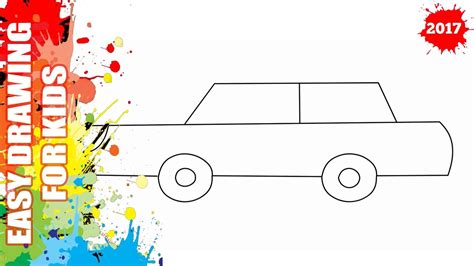 How to draw a car? How to draw a car EASY and SIMPLE for kids - Easy step by ...