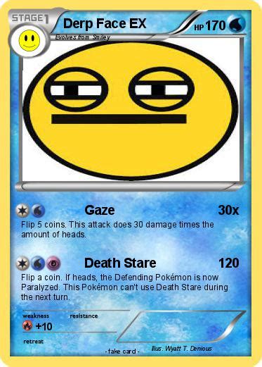 Pokémon Derp Face Ex Gaze My Pokemon Card