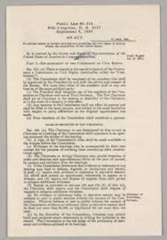 The act established the civil rights division in the justice department and allowed federal officials to prosecute anyone that conspired to prevent. African American Struggle timeline | Timetoast timelines