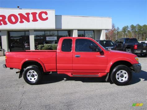 2000 Sunfire Red Pearl Toyota Tacoma V6 Prerunner Extended Cab