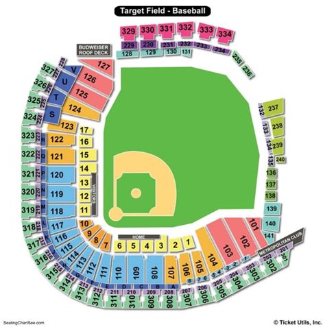 Target Field Seating Chart Seating Charts And Tickets