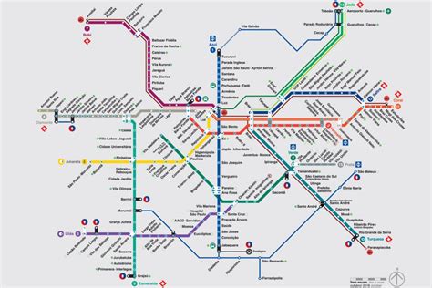 linhas de trem são paulo Pesquisa Google Metro map Subway map Transport map