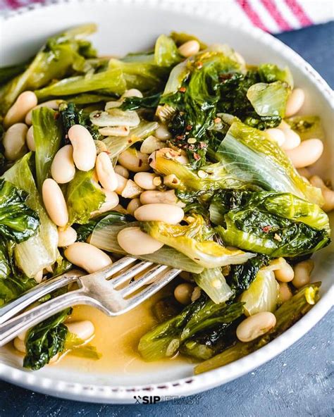 Simple escarole and bean soup. How To Make Escarole And Beans - Sip and Feast