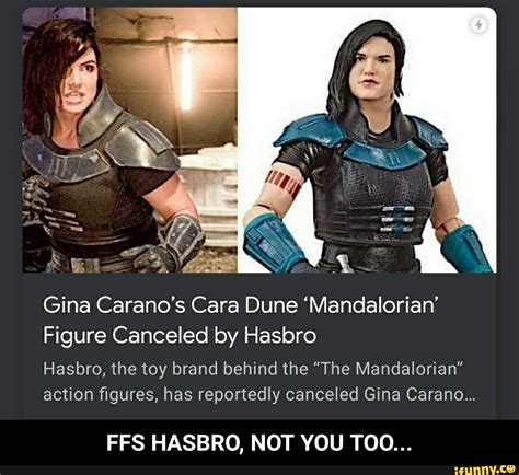 Gina Caranos Cara Dune Mandalorian Figure Canceled By Hasbro Hasbro The Toy Brand Behind The