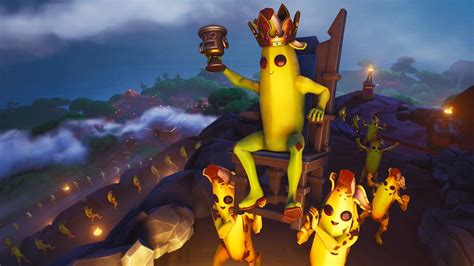 Fortnite cosmetic leaks can come out in multiple different ways. Fortnite Battle Royale, Peely The Banana King, 4K, #135 ...