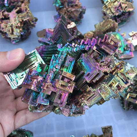 20g Rare Rainbow Titanium Bismuth Specimen Mineral Gemstone Crystal